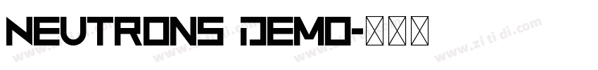 Neutrons Demo字体转换